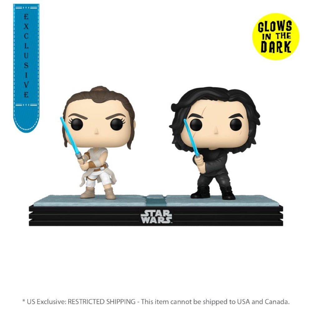 Star Wars – Rey & Kylo Ren US Exclusive Glow Pop! Moment [RS]