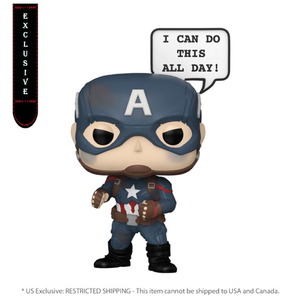 Pop! Sayings – Captain America ‘I Can Do This All Day’ Convention Exclusive Pop! Vinyl [RS]