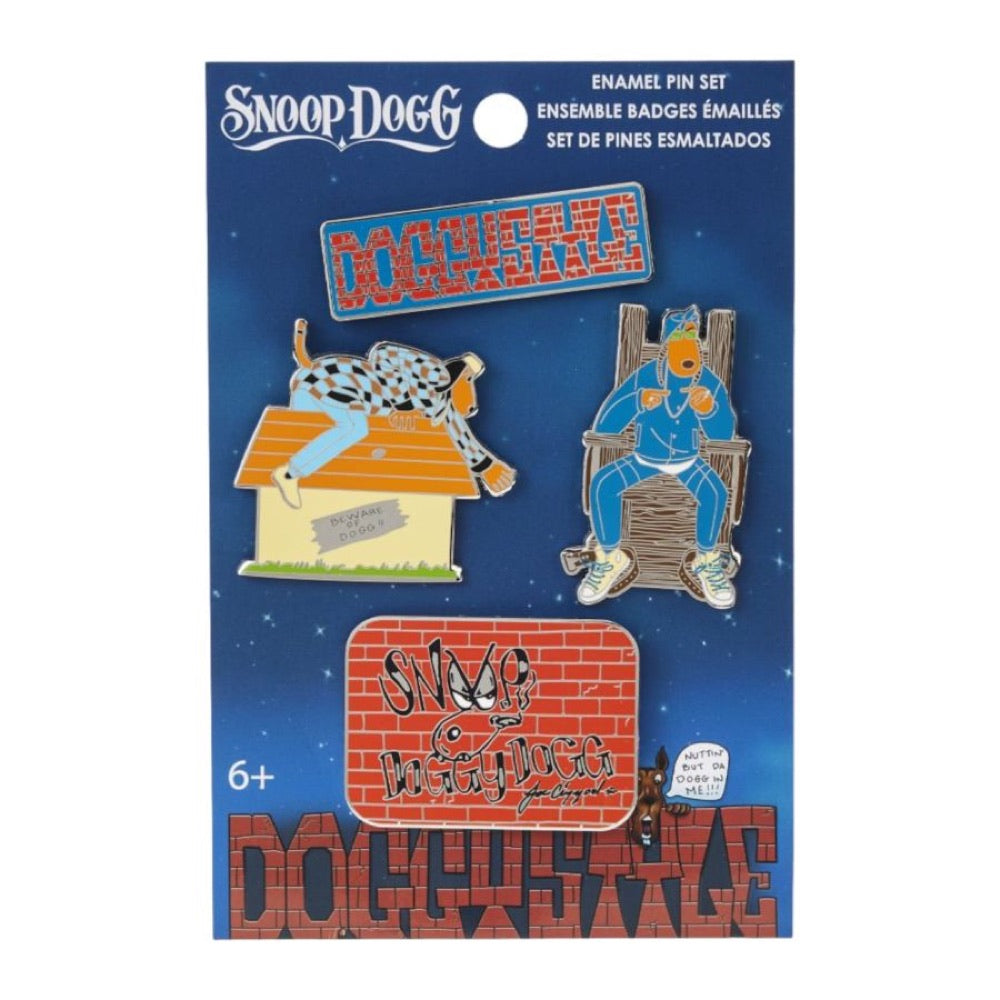 Snoop Dogg – Dog House Enamel Pin 4-Pack