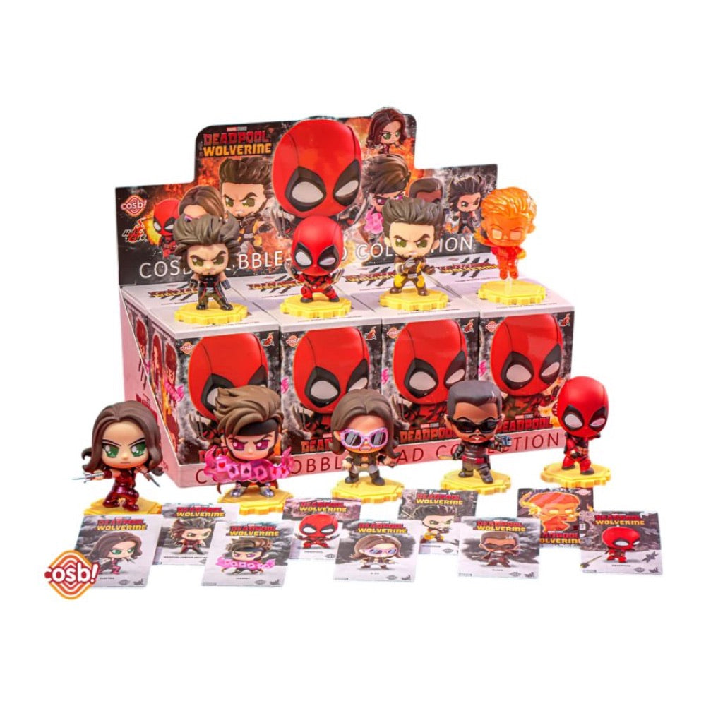 Deadpool & Wolverine – Deadpool 3 Cosbi Bobble-Head Series 2 (Display of 8)