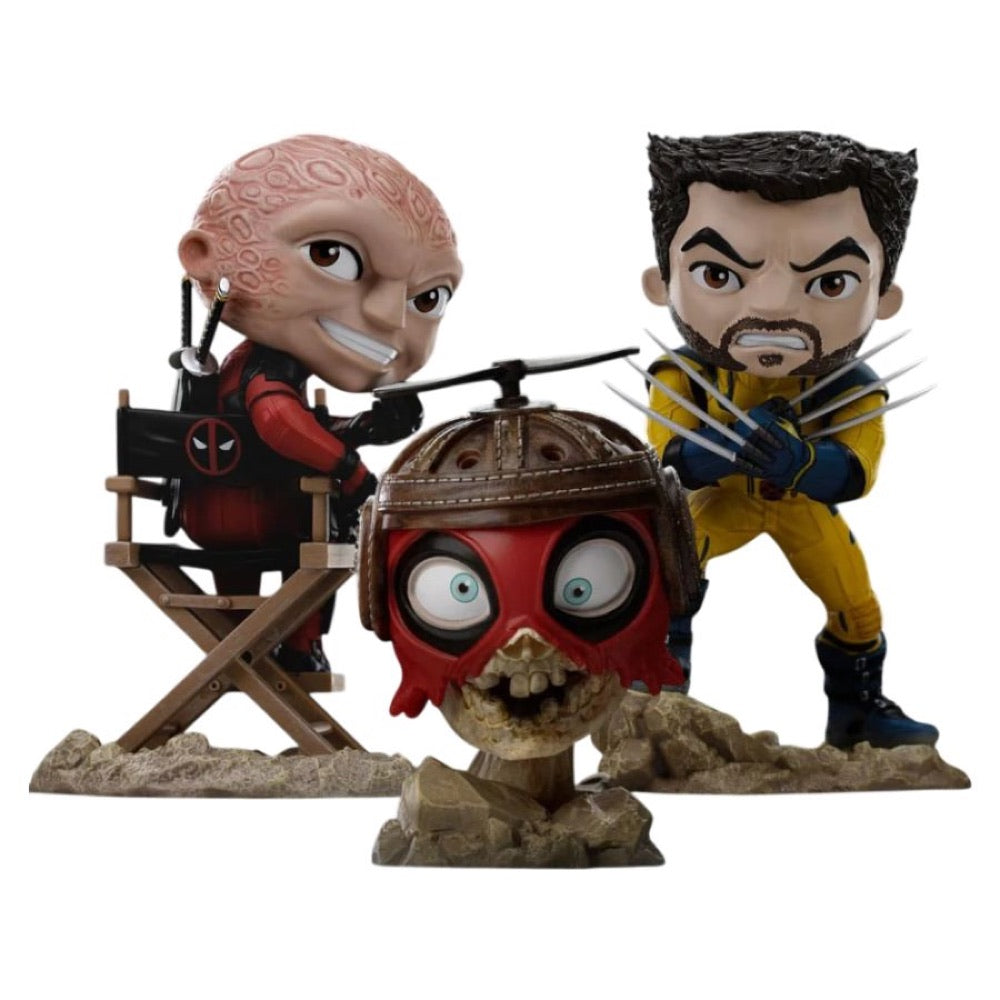 Deadpool & Wolverine – Deadpool, Wolverine & Headpool Minico Set