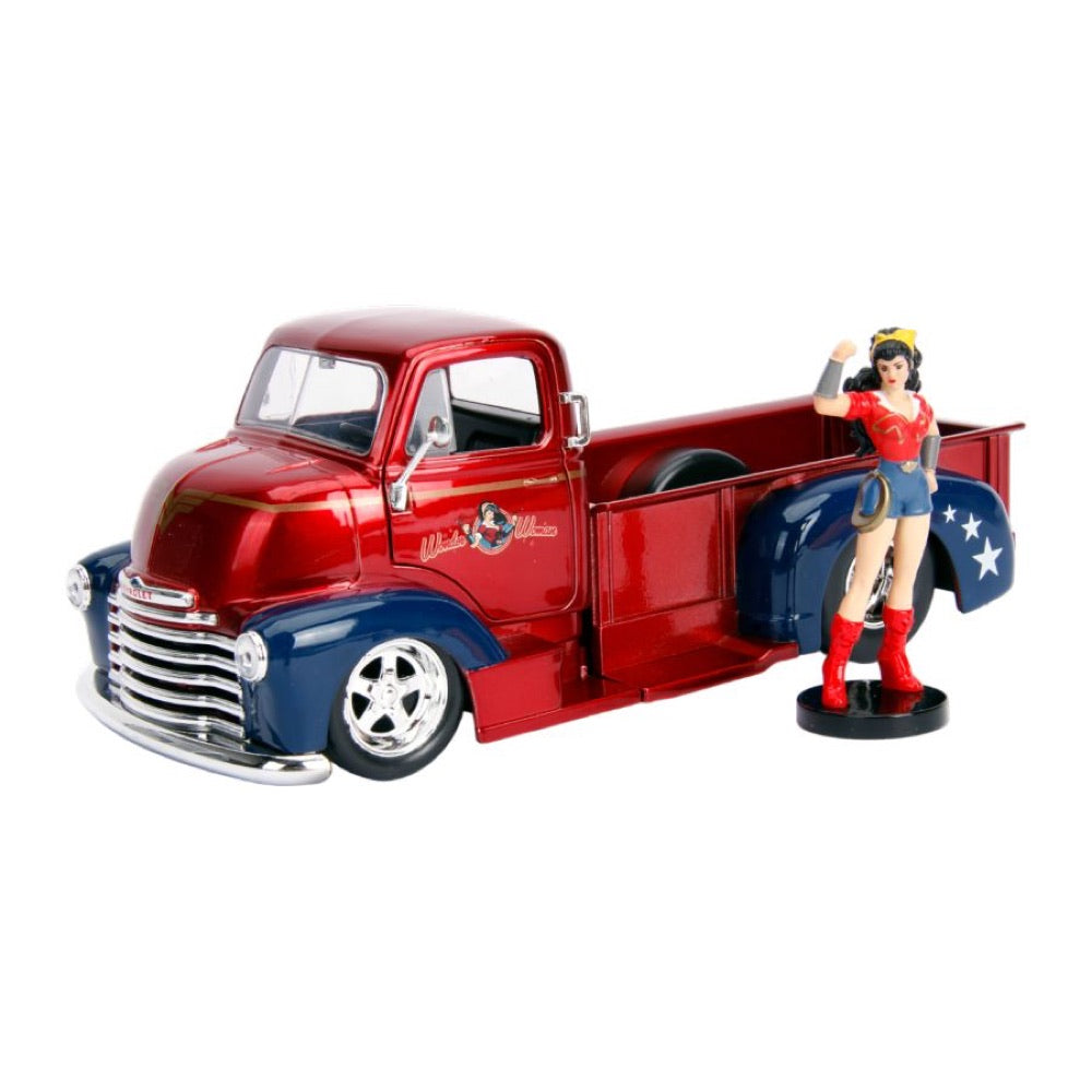 DC Comics Bombshells – Wonder Woman Chevy Pickup 1:24 Scale Hollywood Rides Diecast Vehicle