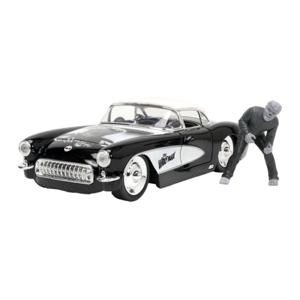Universal Monsters – Wolfman with Vehicle 1:24 Scale