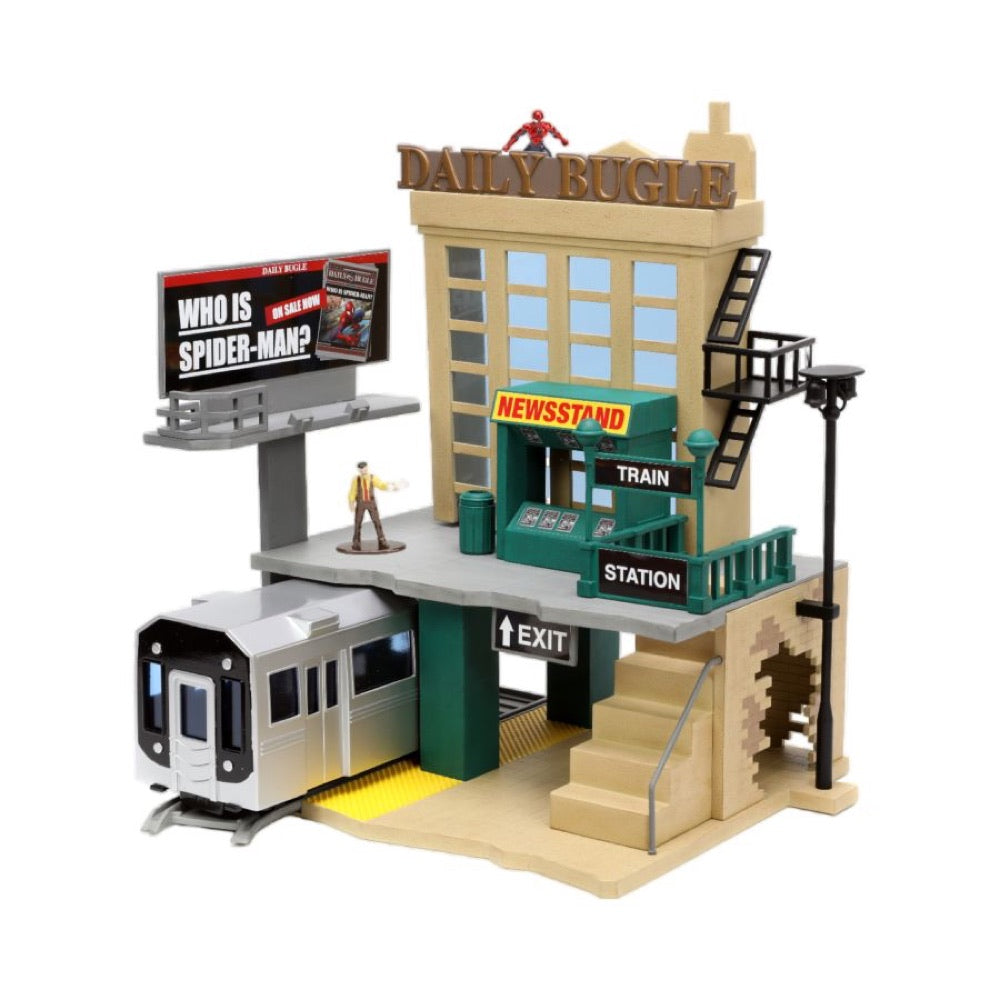 Spider-Man (comics) – New York City Deluxe Nano Scene with 2-Figure