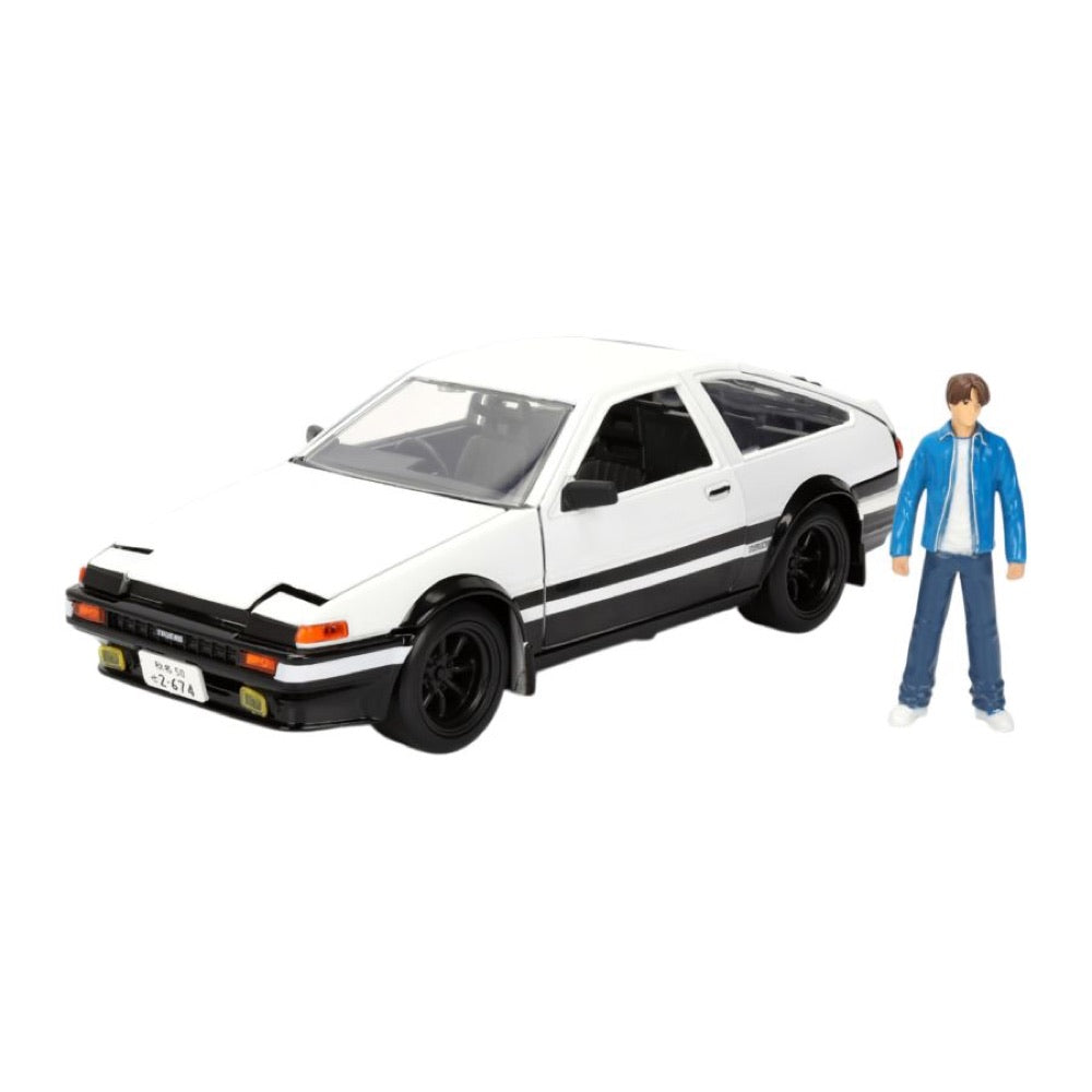 Initial D – 1986 Toyota Trueno with Takumi 1:24 Scale Diecast Vehicle