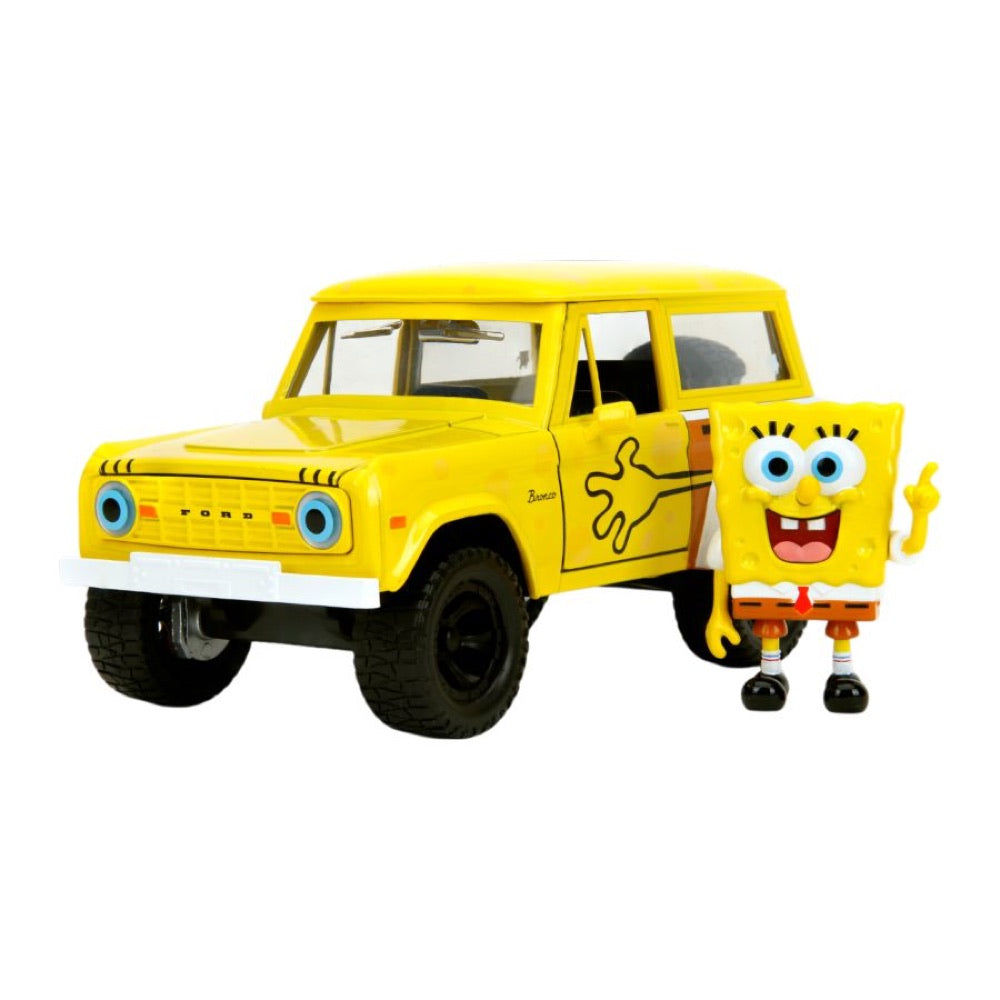 Spongebob Squarepants – 1972 Ford Bronco (with Spongebob) 1:24 Scale Diecast Vehicle