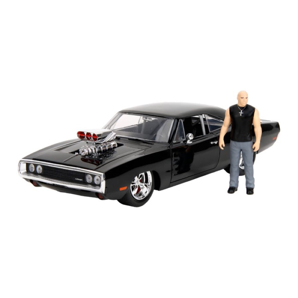 Fast & Furious – 1970 Dodge Charger w/Dom Toretto 1:24 Diecast Set