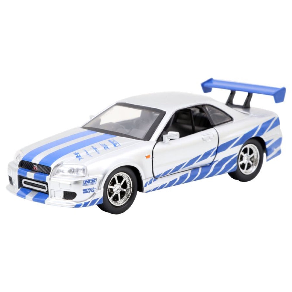 Fast & Furious – 2002 Nissan Skyline GTR R34 Silver 1:32 Scale Hollywood Ride