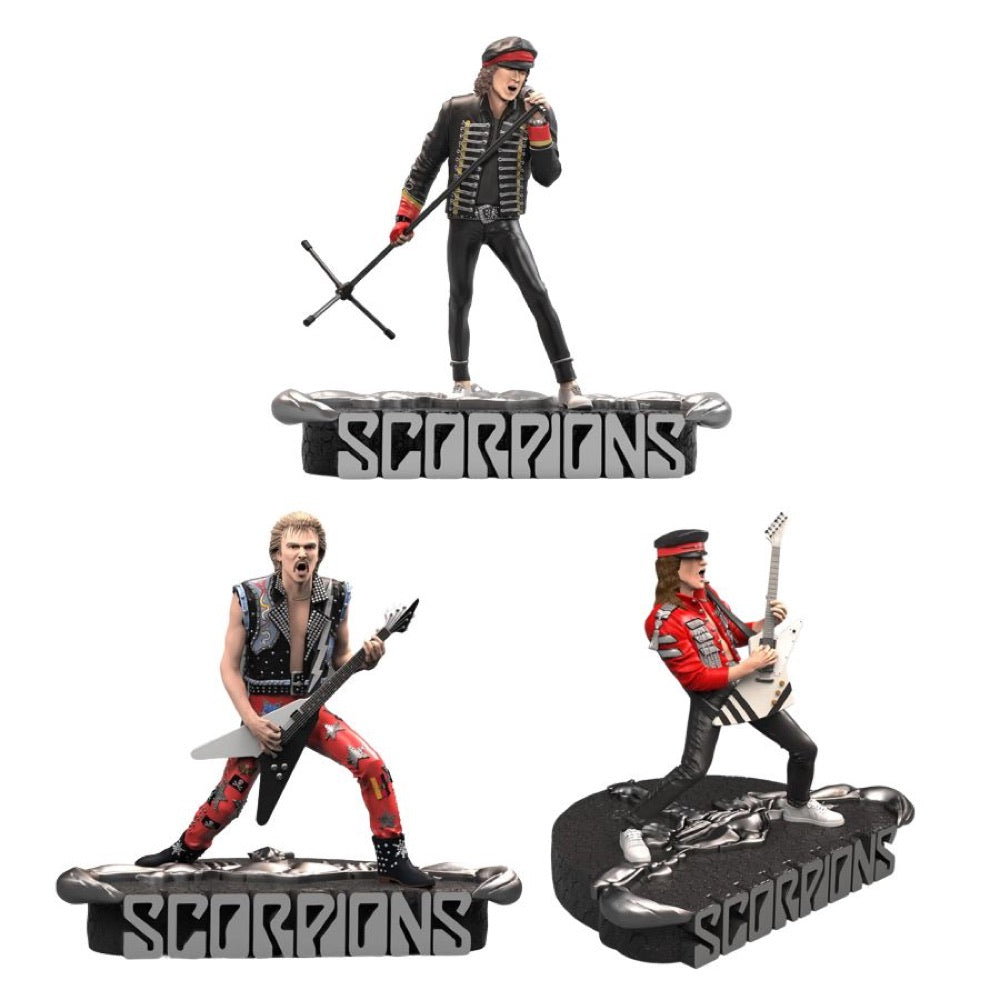 Scorpions – Rudolf, Klaus & Matthias Rock Iconz Statue Set