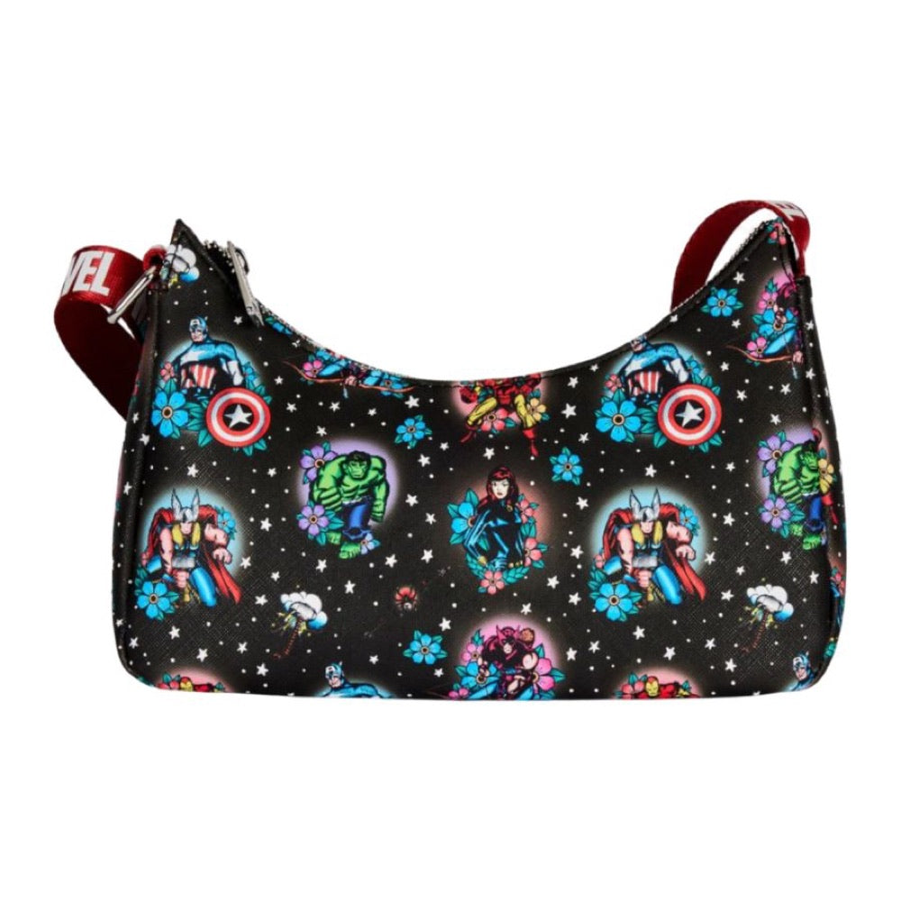 Marvel Comics – Avengers Floral Tattoo Shoulder Bag