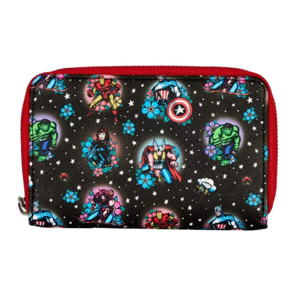Marvel Comics – Avengers Floral Tattoo Zip Purse
