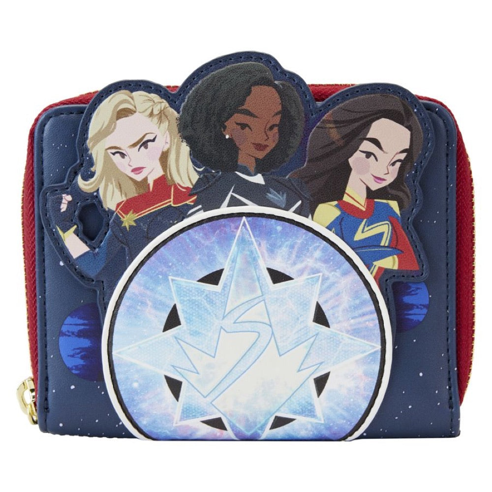 The Marvels (2023) – Group Symbol Glow Zip Around Wallet