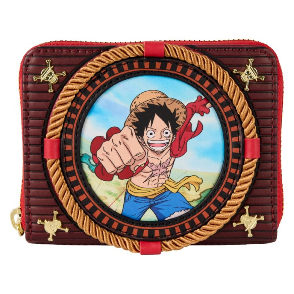 One Piece – Luffy Compass Zip Around Wallet