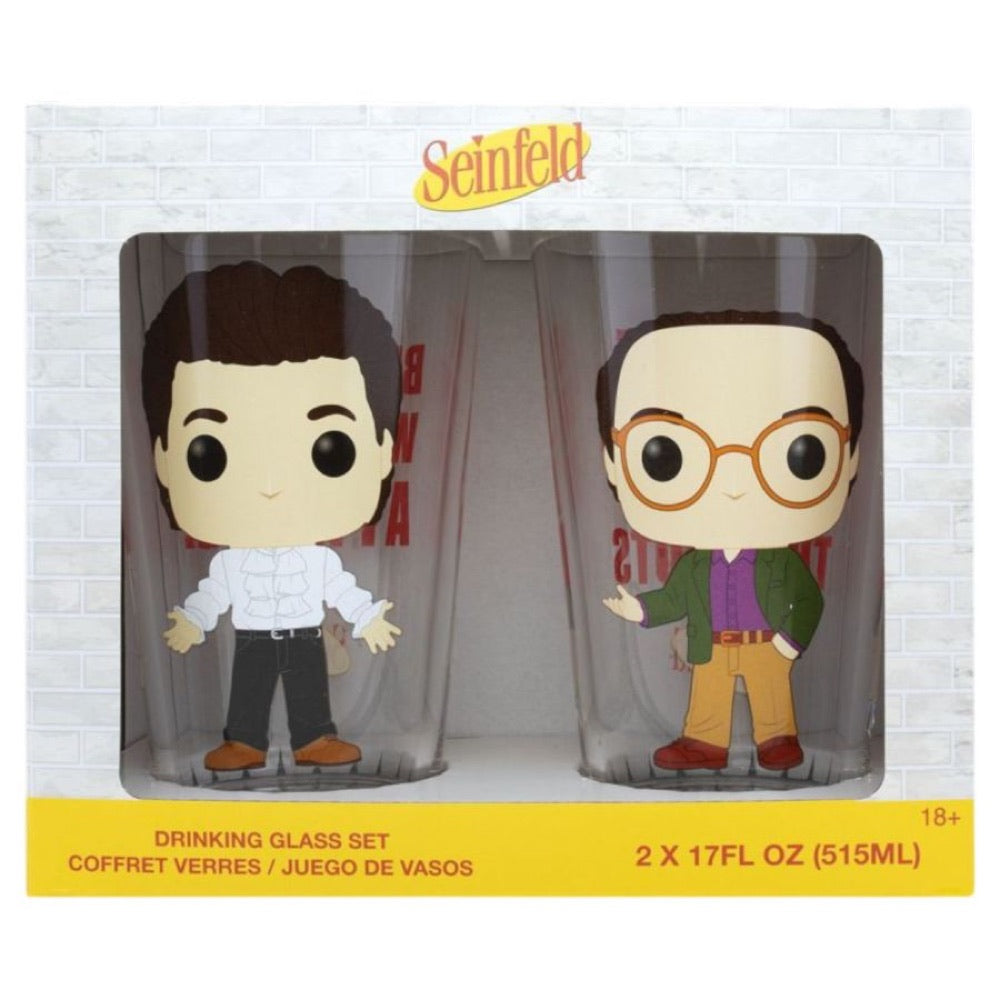Seinfeld – Jerry & George Pop! Glass Set 2-pack