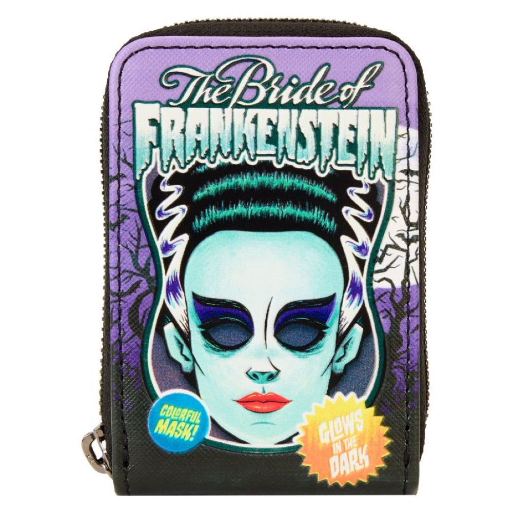 Universal Monsters – Bride of Frankenstein Neon Mask Zip Wallet