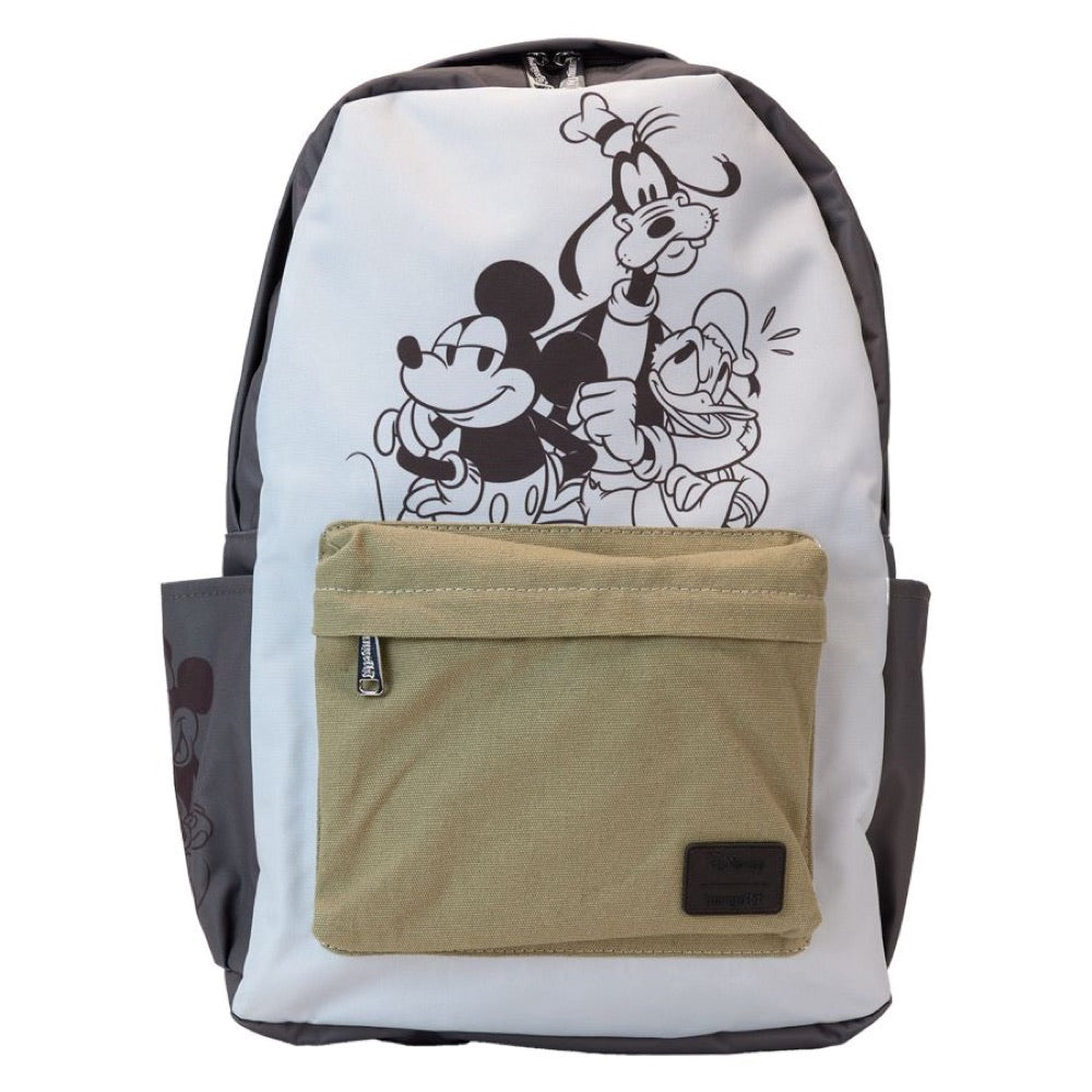 Mickey & Friends – Canvas & Nylon Full-Size Backpack