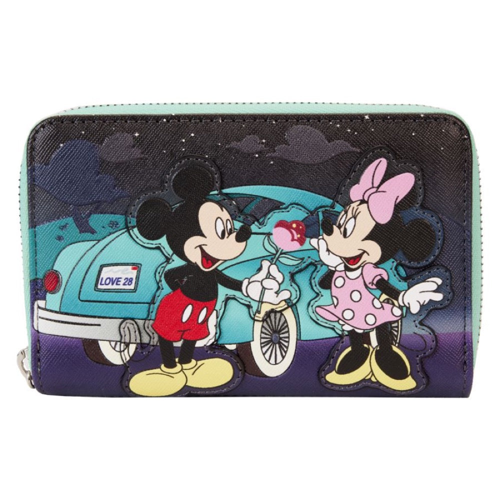 Disney – Mickey & Minnie Date Drive-In Zip Wallet