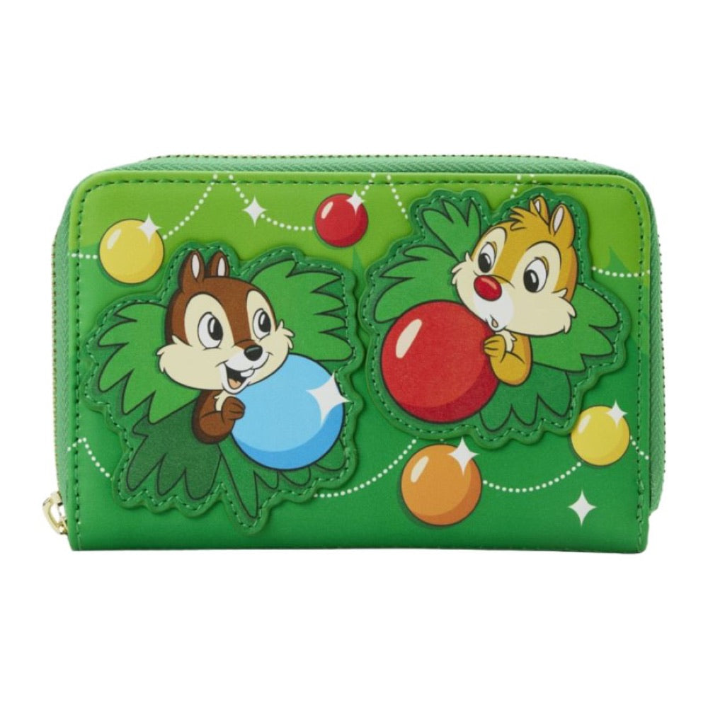 Disney – Chip & Dale Christmas Ornaments Zip Around Purse
