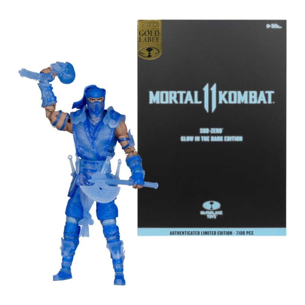 Mortal Kombat II – Sub-Zero (Glow-in-the-Dark) (Gold Label) 7″ Figure