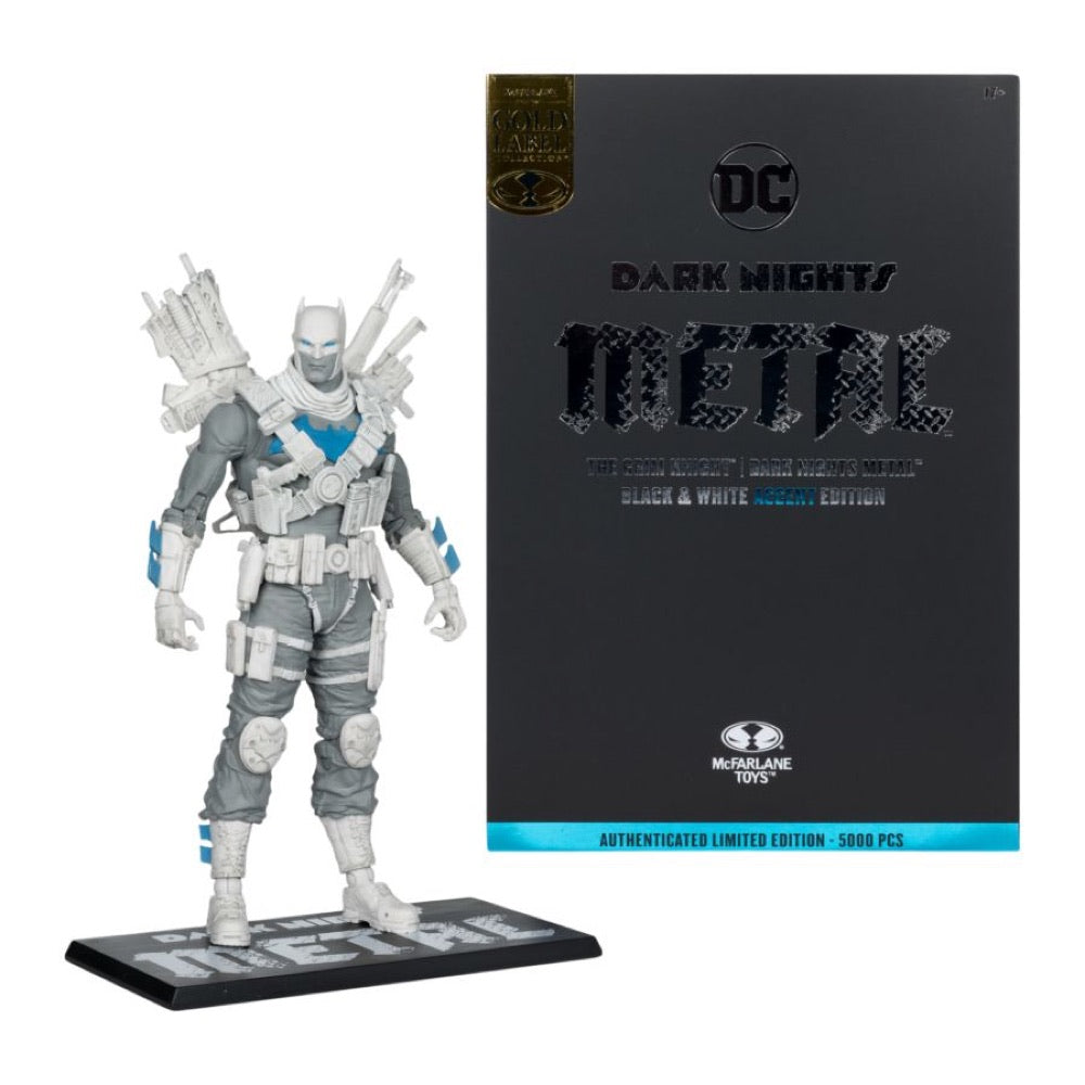 DC Multiverse – The Grim Knight B&W With Accent Gold Label 7″ Figure