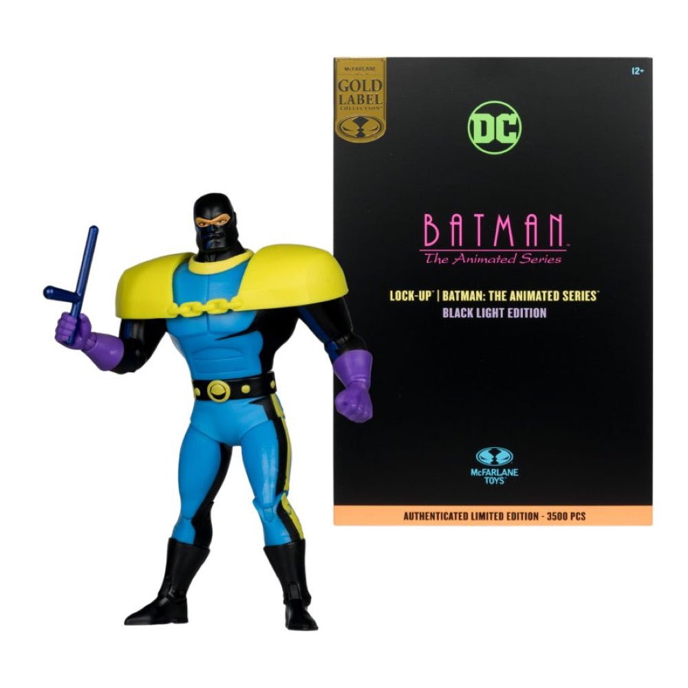 DC Comics – Lock-Up (Batman Animated Series) Black Light Gold Label Figure