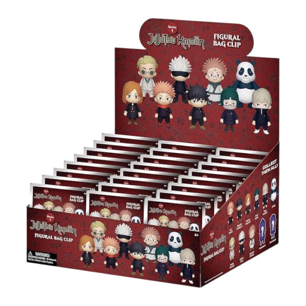 Jujutsu Kaisen – 3D PVC Bag Clips Blind Bag (Display of 24) (Series 1)