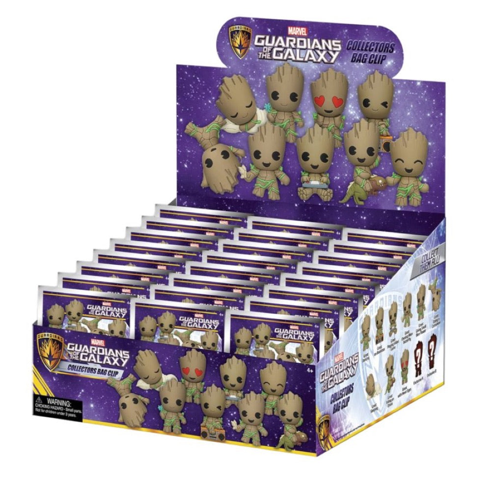 Guardians of the Galaxy – Groot 3D PVC Bag Clips Blind Bag [Display of 24]