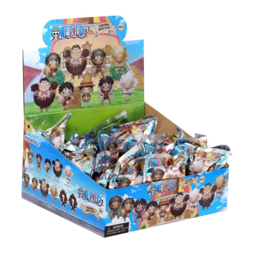 One Piece – 3D PVC Bag Clips Blind Bag  Series 4 (Display of 24)