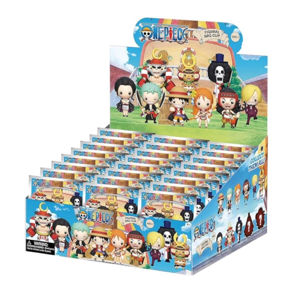 One Piece – 3D PVC Bag Clips Blind Bag  Series 2 (Display of 24)
