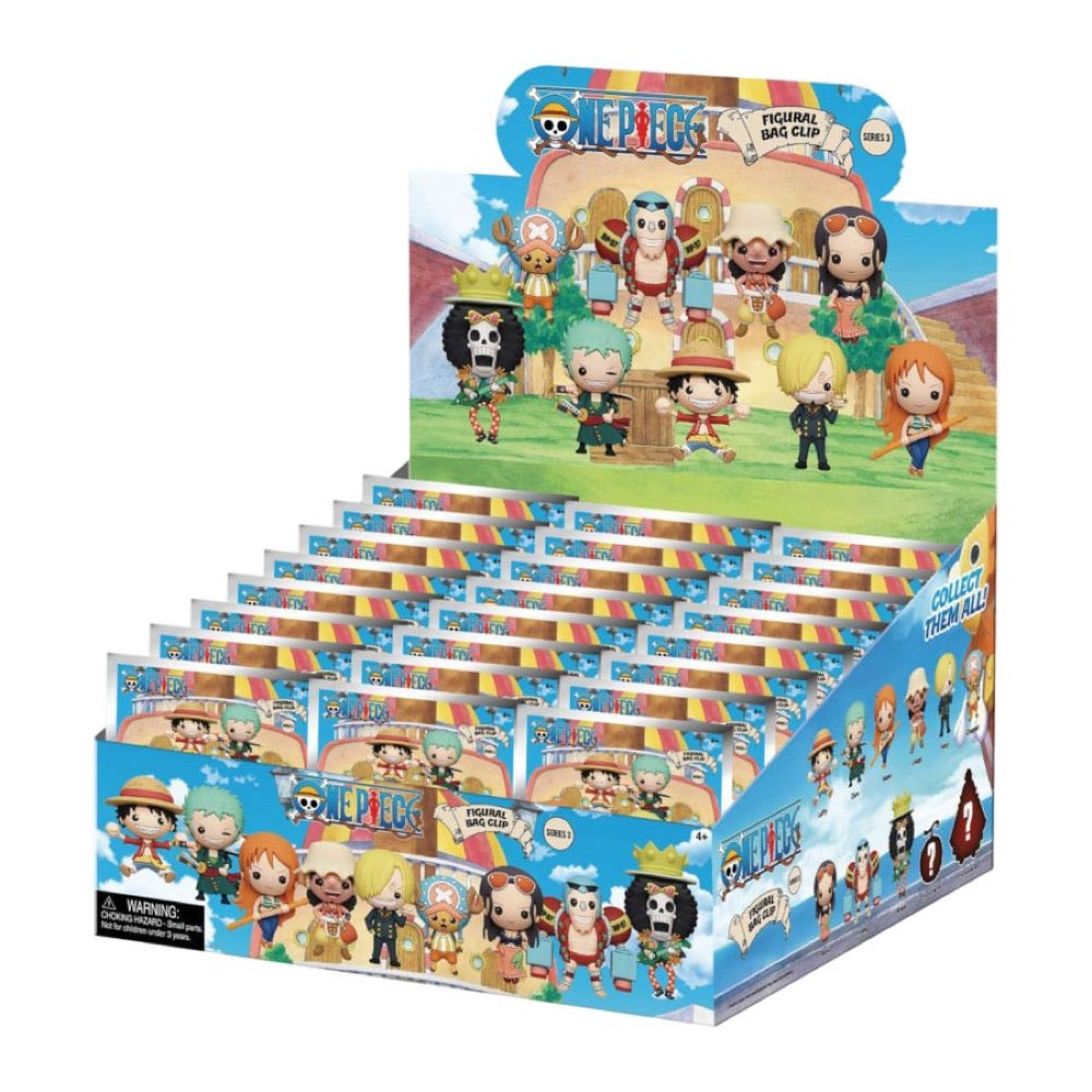 One Piece – 3D PVC Bag Clips Series 3 Blind Bag (Display of 24)