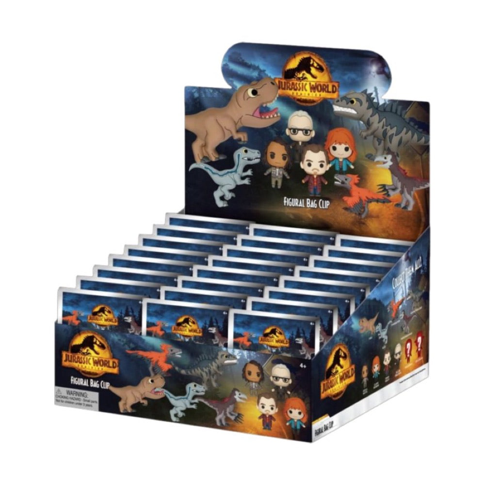Jurassic World – 3D PVC Bag Clips Blind Bag (Display of 24)