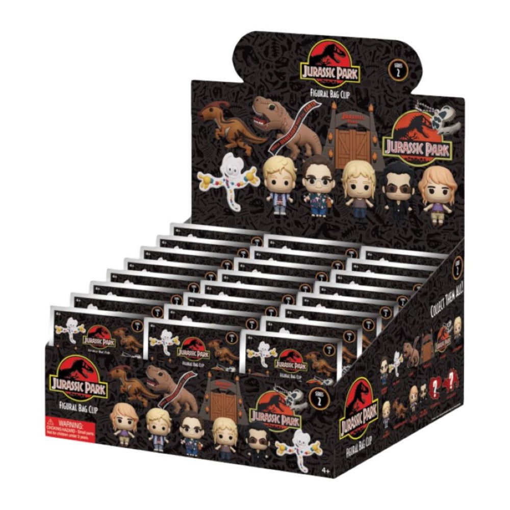 Jurassic Park – 3D PVC Bag Clips Blind Bag Series 2 (Display of 24)