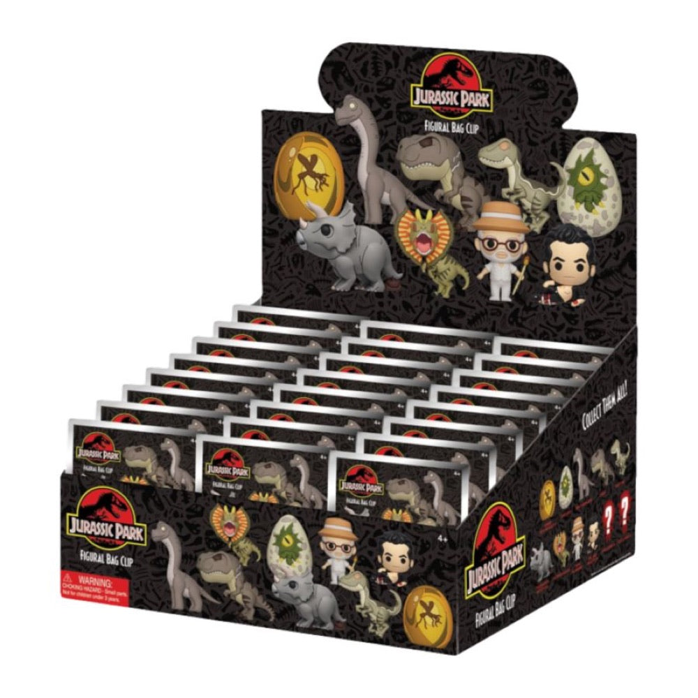 Jurassic Park – 3D PVC Bag Clips Blind Bag Series 1 (Display of 24)