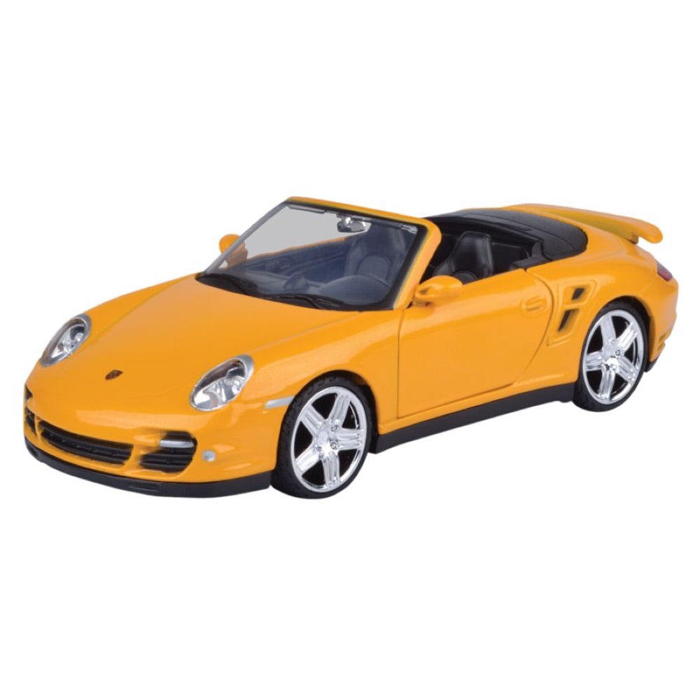Timeless Legends – Porsche 911 Turbo Cabriolet [Yellow] 1:24 Scale Diecast Vehicle