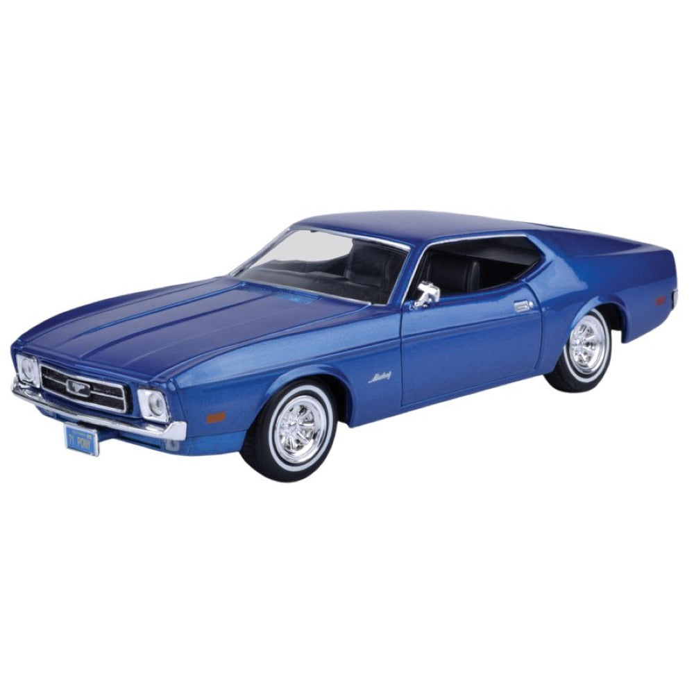 Timeless Legends – 1971 Ford Mustang Sportsroof [Blue] 1:24 Scale Diecast Vehicle