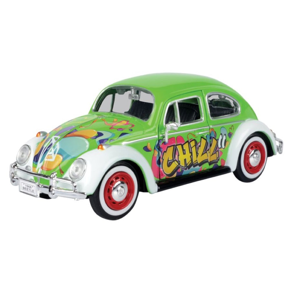 Volkswagen Collection – 1966 VW Beetle – Graffiti 1:24 Scale Diecast Vehicle