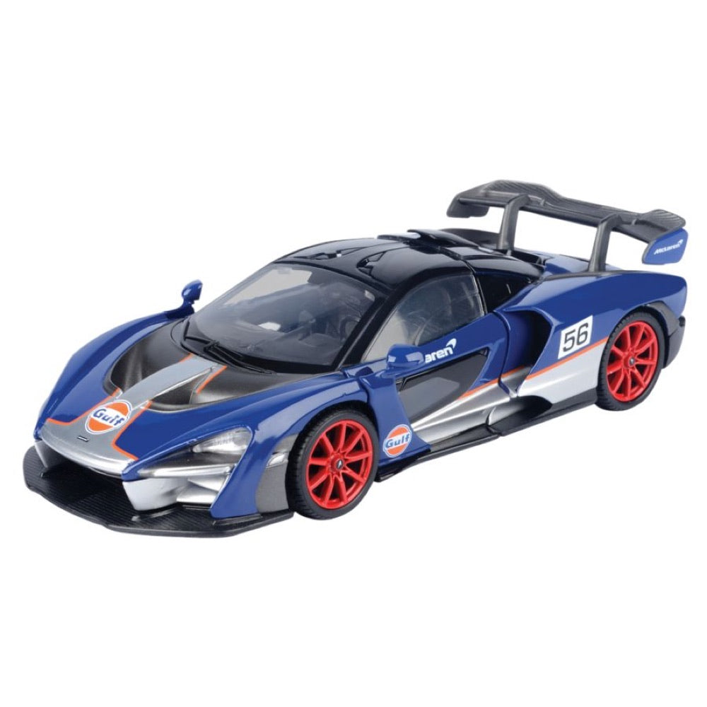 Gulf Collection – Mclaren Senna With Gulf Livery 1:24 Scale Diecast Vehicle