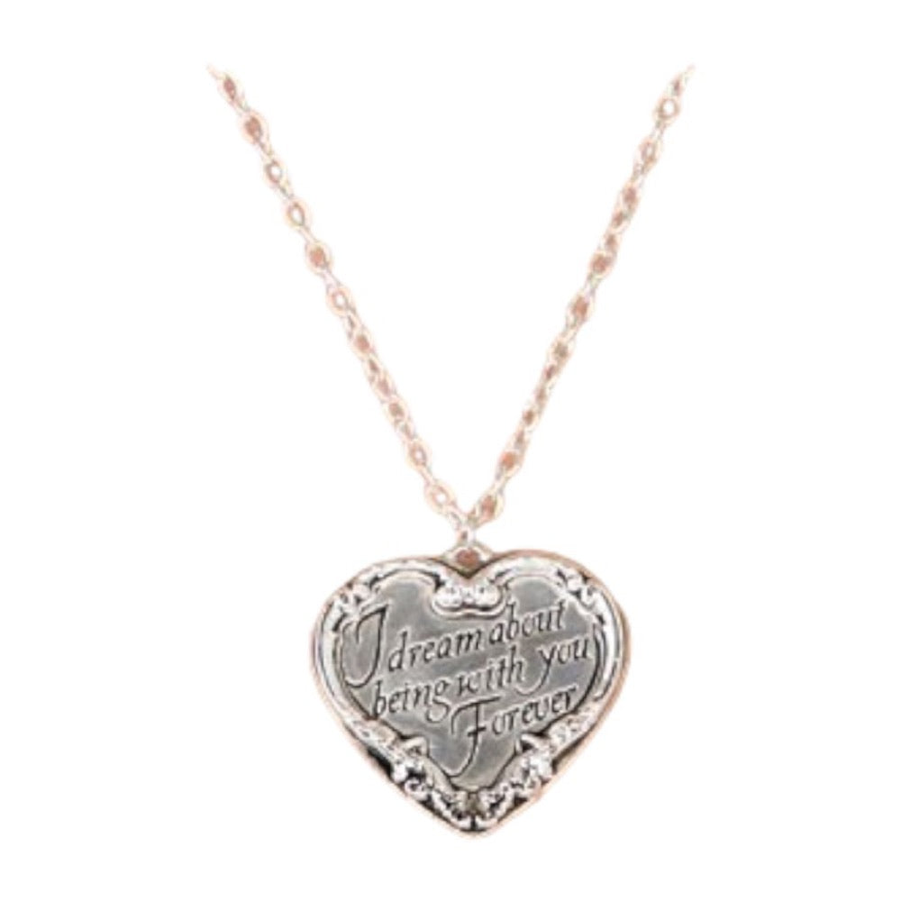 Twilight – Jewellery Heart Quote Necklace
