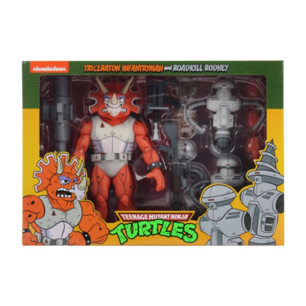 Teenage Mutant Ninja Turtles (TV 1987) – Triceraton & Rodney 7″ Action Figure 3-pack