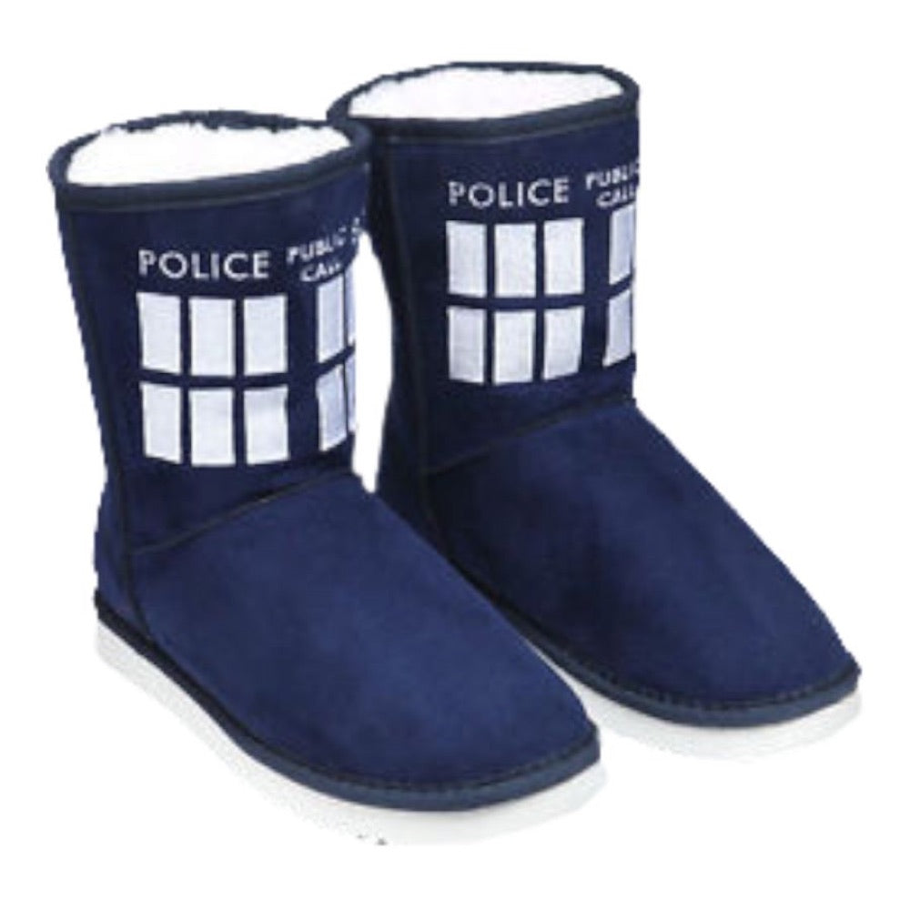 Doctor Who – TARDIS Boot Slipper Ladies Size 8
