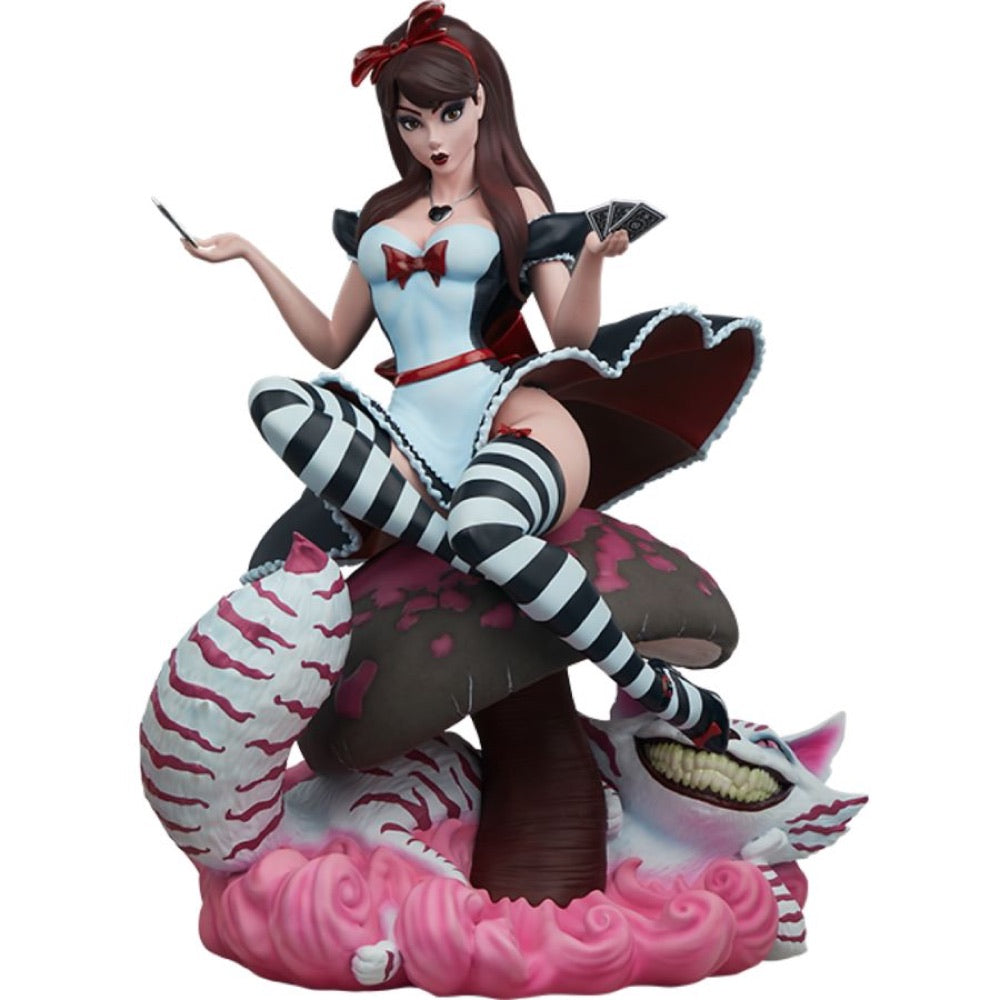 Fairytale Fantasies – Alice in Wonderland Game of Hearts Statue