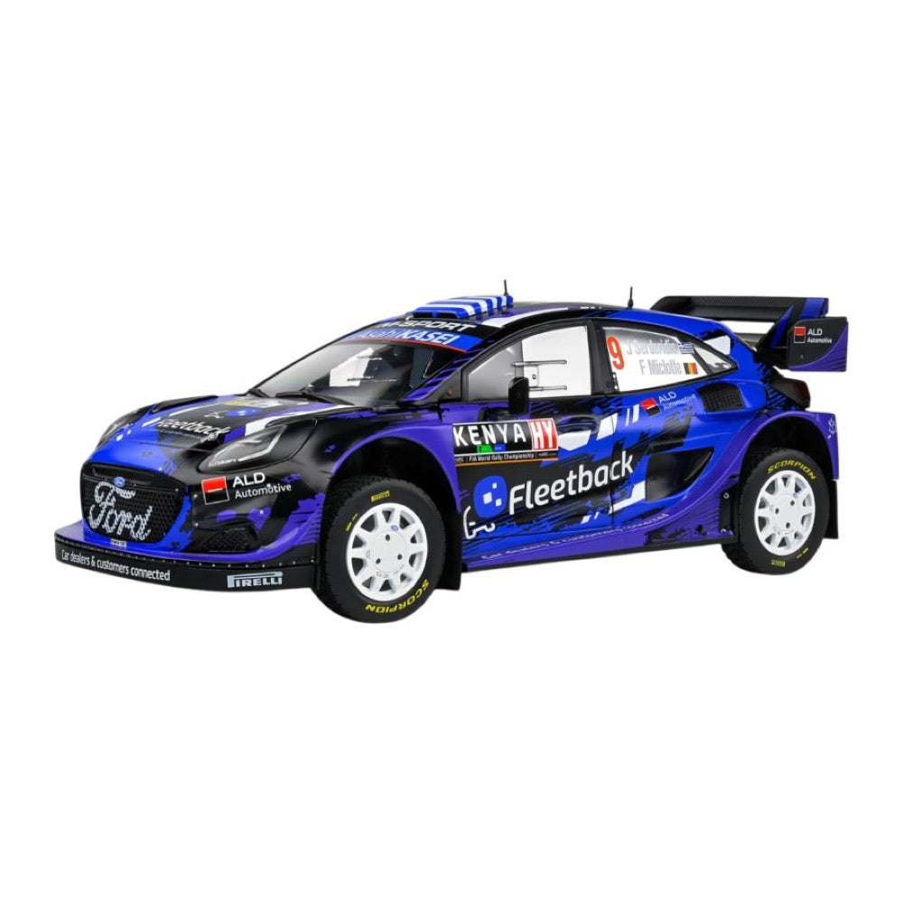 Solido – 1:18 2022 Ford Puma Rally1 Hybrid #9 Serderidis/Miclotte Rally Kenya Diecast Vehicle