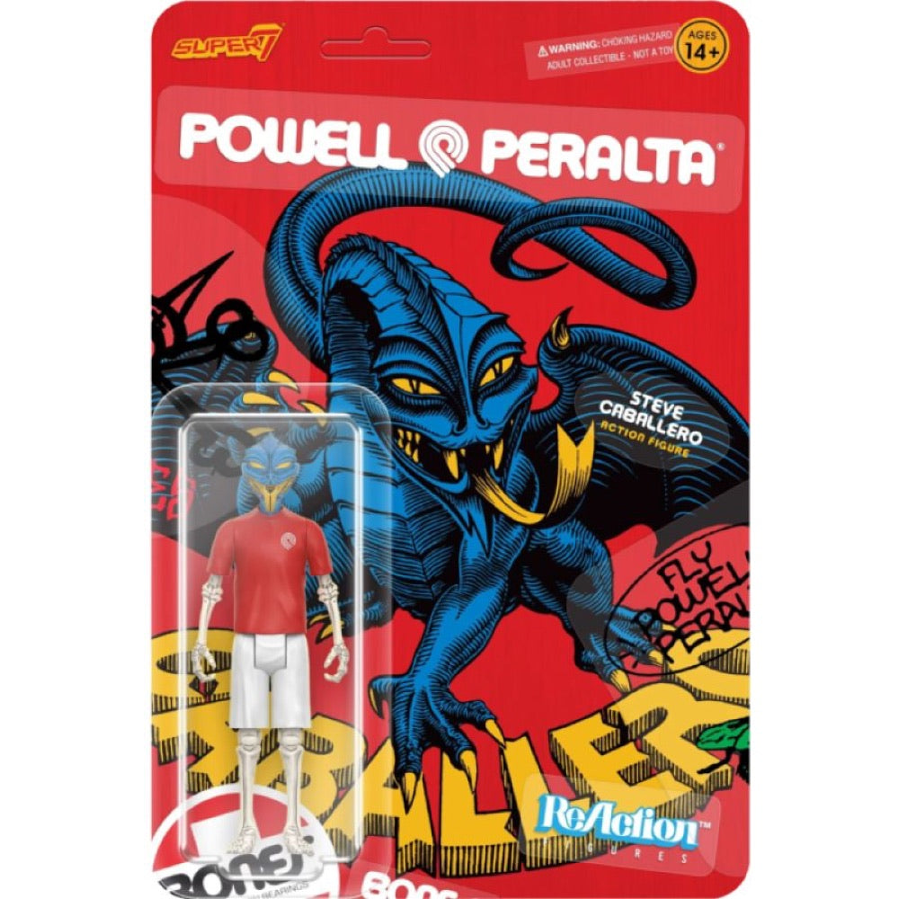 Powell Peralta – Steve Caballero Dragon [Animal Chin] ReAction 3.75″ Action Figure [Wave 5]