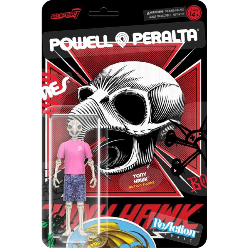 Powell Peralta – Tony Hawk [Mt. Trashmore ’85] ReAction 3.75″ Action Figure [Wave 5]