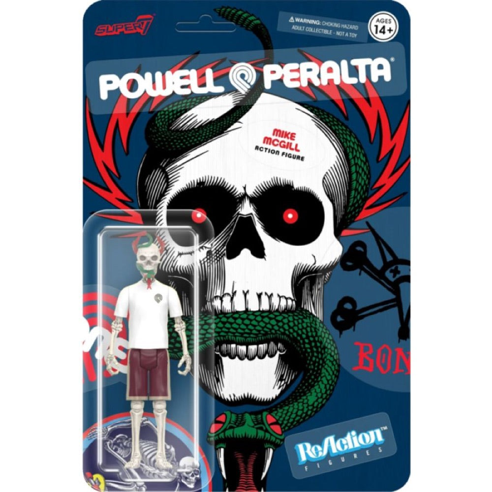 Powell Peralta – Mike McGill [Mt. Trashmore ’85] ReAction 3.75″ Action Figure [Wave 5]