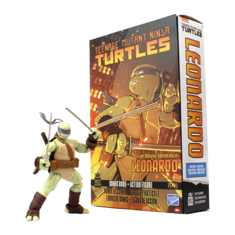 Teenage Mutant Ninja Turtles (comics) – Leonardo BST AXN Action Figure & Comic Book (Wave 2)
