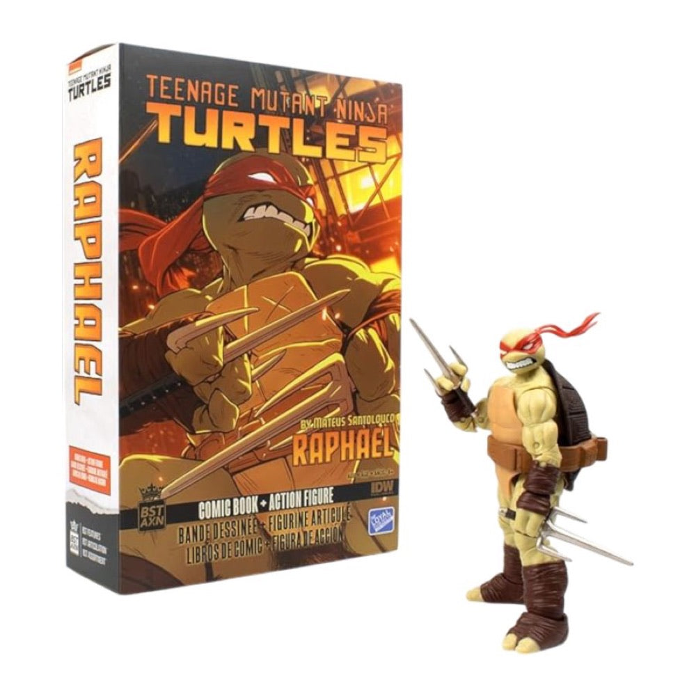 Teenage Mutant Ninja Turtles (comics) – Raphael BST AXN Action Figure & Comic Book (Wave 2)