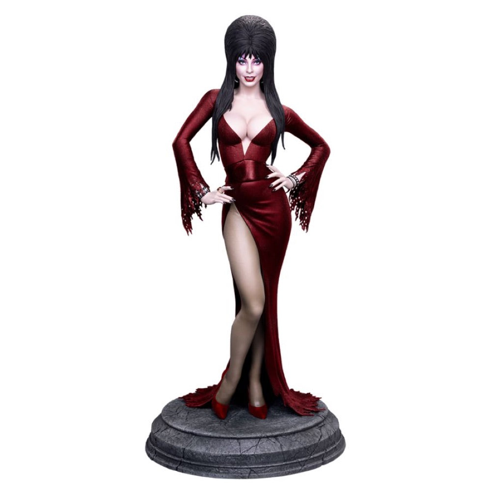 Elvira: Mistress of the Dark – Elvira (Red Glitter Dress) 1:4 Maquette