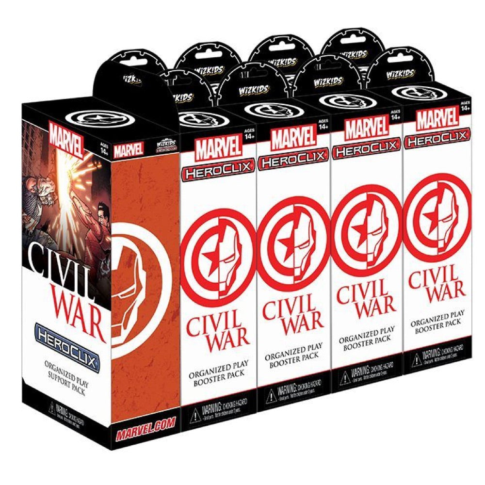 Heroclix – Marvel Civil War OP Booster Brick with Support Pack (Brick of 9)