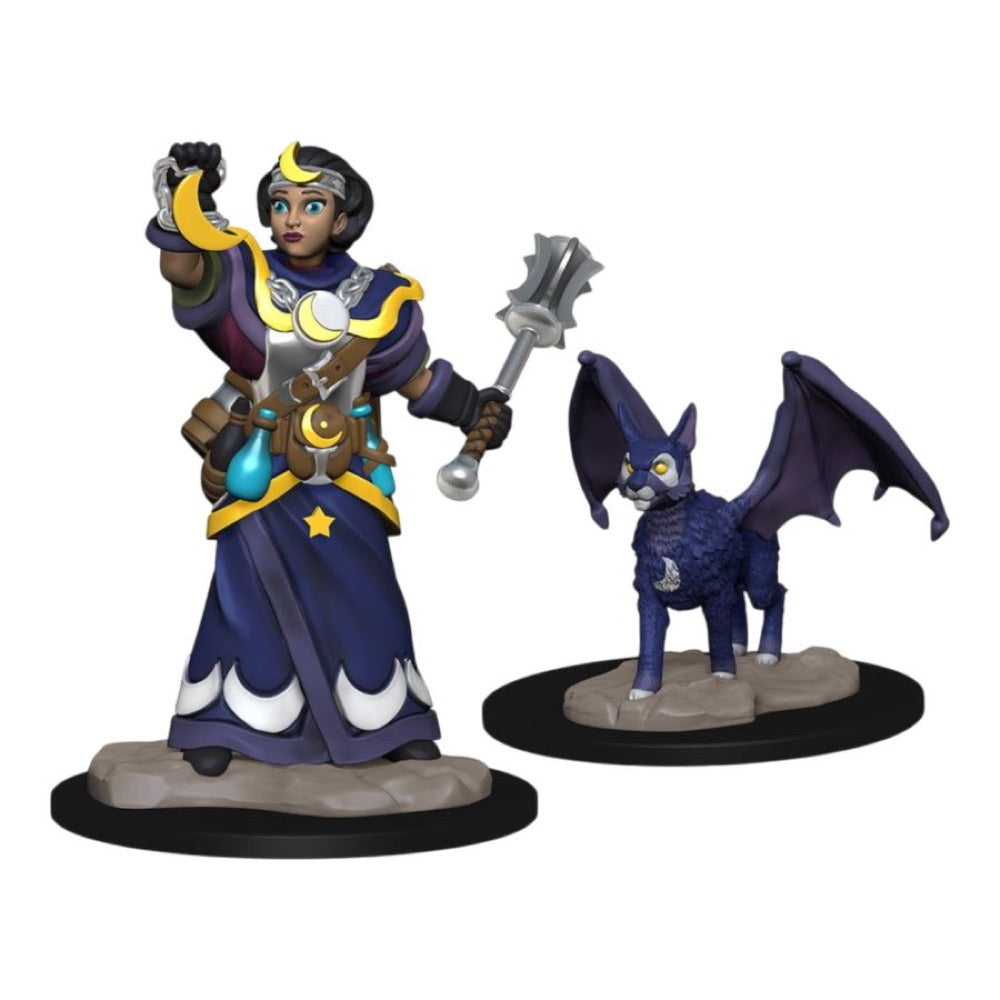 Wardlings – Girl Cleric & Winged Cat Pre-Painted Minis